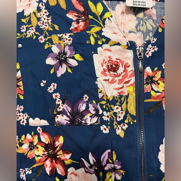 Torrid Floral Mini Challis High-Low Shirt Dress BNWT Size 1 - Picture 3 of 12